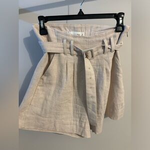 Abercrombie and fitch linen blend shorts